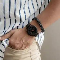 JWBS961 Men Analogue Watch & Braided Bracelet Set-29