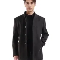Men Relaxed Fit Bomber Coat-image-9