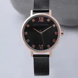 Women Stone-Studded Analogue Watch-FCN00068H-image-37