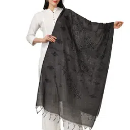 Embroidered Dupatta with Tassels-image-78
