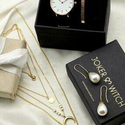 Women Set of 4 JWLS156 Analogue Wrist Watch with Bracelet & Earrings-image-47