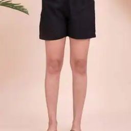 Women Mid Rise Cotton Shorts -image-106