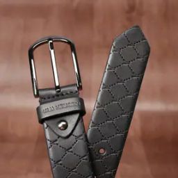 Men Logo Print Belt with Buckle Closure-image-17