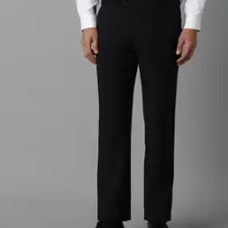 Men Checks Slim Fit Trousers-image-2