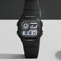 Men Digital Wrist Watch - Junior 321 Black-4