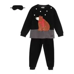 cherry crumble by nitt hyman Nightsuit Set with Eye Mask-picture-34