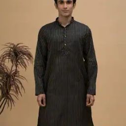 Men Stripe Long Kurta-image-64