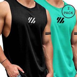 Pack of 2 Geometric Print Vests-picture-10