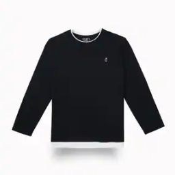 Boys Logo Print Regular Fit Crew-Neck T-Shirt-picture-11