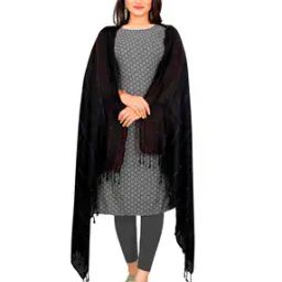 Women Embellished Dupatta with Tassels-picture-36