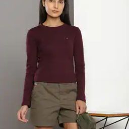 Women Fave Slim Fit Round-Neck T-Shirt-image-34