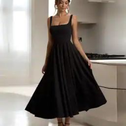 Women Self-design Fit and Flare Dress-image-11