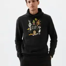 Looney Tunes Logo Printed Round Neck Sweatshirt-picture-23