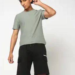 Men Regular Fit Shorts with Flap Pockets-image-38