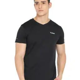 Polyester Lounge V-neck T-shirt-image-69