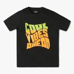 Boys Typographic Print Relaxed Fit Crew-Neck T-Shirt-image-87