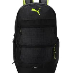 Men Logo Print Back Pack with Zip Closure-10