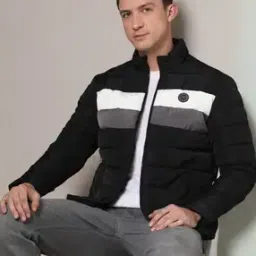 u.s. polo assn. Men Colourblock Regular Fit Puffer Jacket-picture-24