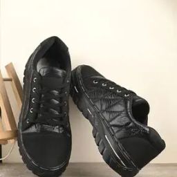 Low-Top Round-Toe Shoes with Lace Fastening-50