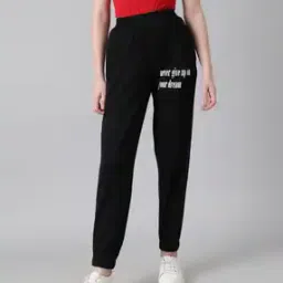 Typographic Print Track Pants-image-14