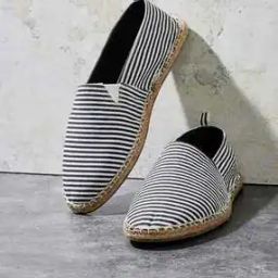 Striped Slip-On Espadrilles-image-42