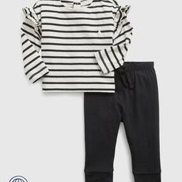 Striped Top with Joggers Set-image-51