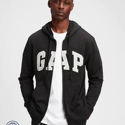 Logo Applique Zip-Front Hoodie-image-98