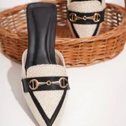 Women Chunky Heeled Sandals with Synthetic Upper-image-2