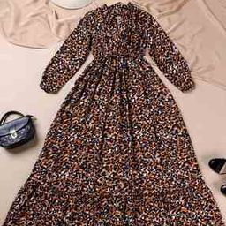 Women Leopard Print Fit and Flare Dress-0