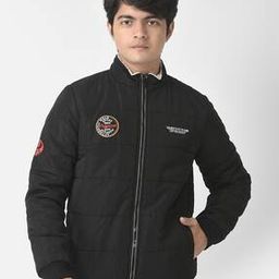 Full-Sleeve Zip-Front Bomber Jacket-image-25