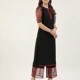 Straight Kurta Set with Dupatta-image-9