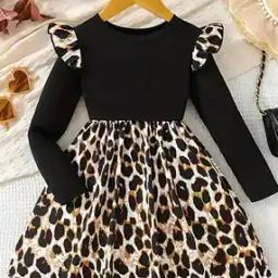 Girls Round Neck A-line Dress-picture-51