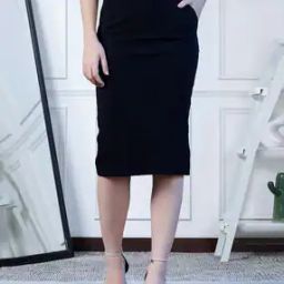 Pencil Skirt with Pockets-image-64