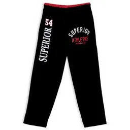 fashionable Boys Typographic Print Track Pants with Elasticated Waistband-picture-18