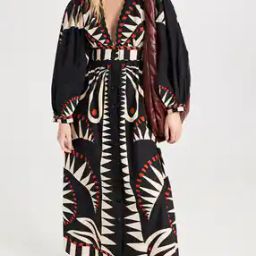 Women Printed A-Line Dress-image-30