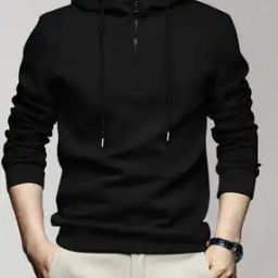 Men Hooded Neck Regular Fit T-shirt-image-5