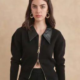  Women Regular Fit Harrington Jacket   -image-30
