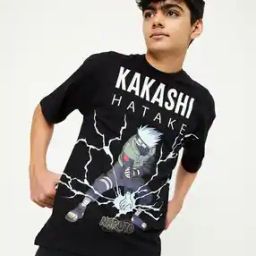 Boys Kakashi Print T-shirt-image-57