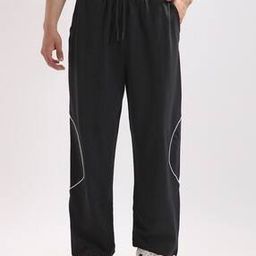 Men Striped Joggers with Insert Pockets-image-60
