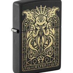 Zippo Monster Design Black Matte Pocket Lighter-50