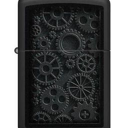 Zippo Steampunk Design Black Matte Windproof Lighter-34