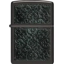 Zippo Pattern Design High Polish Black Windproof Lighter-image-43