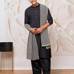 vastramay Men Embroidered Rayon Stole-picture-10