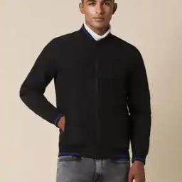 Men Regular Fit Zip-Front Bomber Jacket-image-36