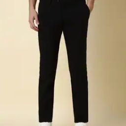 Men Slim Fit Flat-Front Trousers-picture-39