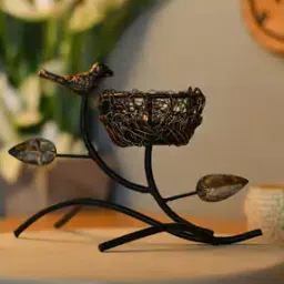 Bird with Nest Table Tea-Light Holder-25