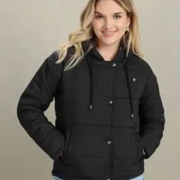 Quilted Hooded Puffer Jacket-image-36