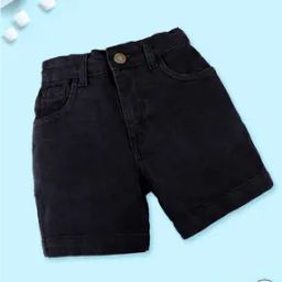 Boys Mid Rise Regular Fit Shorts-30