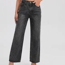kotty Women High Rise Straight Jeans -picture-41