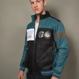 Men Printed Regular Fit Bomber Jacket-image-90